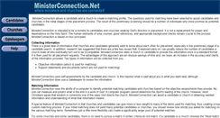Desktop Screenshot of ministerconnection.net